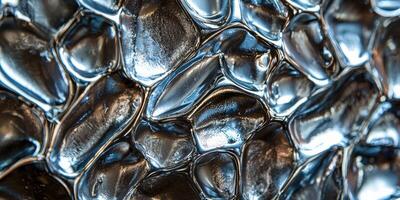 A close up of a metal surface with many different shapes photo