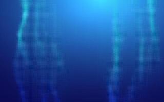 Abstract Blue Futuristic Tech Background with Digital Grid, Blockchain Elements. Fintech Cryptocurrency vector