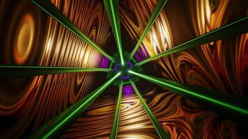Very colorful abstract animation with long exposure of light. Looped animation video
