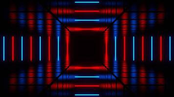 Red and Blue Lines Move to Center Background VJ Loop in 4K video