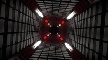 Red and White Abstracts Energy Tunnel Background VJ Loop in 4K video