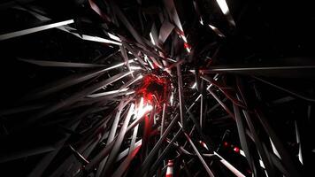 Red and Silver Apocalyptics Shards Background VJ Loop in 4K video