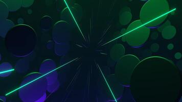 Purple and Turquoise Abstract Circles Shape Movement Background VJ Loop in 4K video