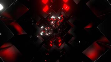 vermelho e branco néon formas movimento fundo vj ciclo dentro 4k video