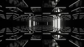 White Abstract Strobe Wave Corridor Background VJ Loop in 4K video