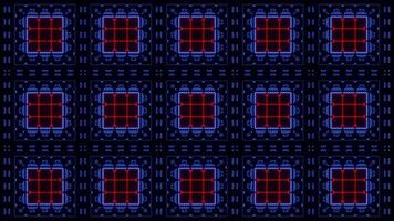 Blue and Red Abstract Visual Particles Strobe Effect Background VJ Loop in 4K video