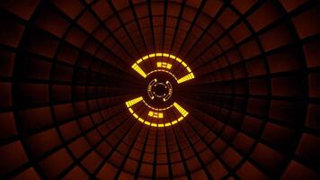 Orange and Blue Changing Light Effect Tunnel Background VJ Loop in 4K video