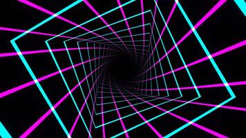 Pink and Cyan Moving Bright Elements Background VJ Loop in 4K video