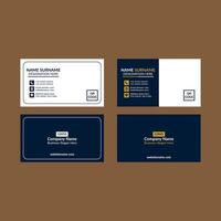 Modern Business Card Design in Bundle. Luxurious Template Display for Promotion. vector
