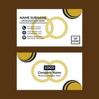 Modern Business Card Design. Artistic Layout Display for Promotion. vector