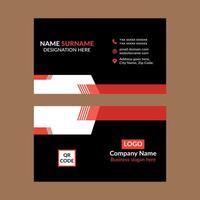 Modern Business Card Design. Minimal Layout Display for Promotion. vector