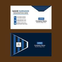 Modern Business Card Design. Classic Layout Display for Promotion. vector