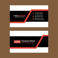 Modern Business Card Design. Minimal Template Display for Promotion. vector