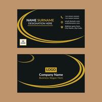 Modern Business Card Design. Dynamic Template Display for Promotion. vector