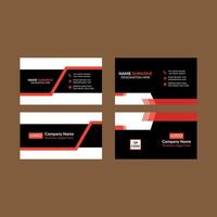 Modern Business Card Design in Bundle. Minimal Template Display for Promotion. vector