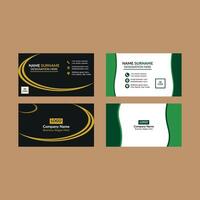 Modern Business Card Design in Bundle. Dynamic Template Display for Promotion. vector