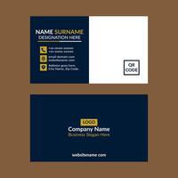 Modern Business Card Design. Luxurious Layout Display for Promotion. vector