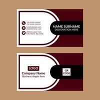 Modern Business Card Design. Elegant Layout Display for Promotion. vector