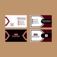 Modern Business Card Design in Bundle. Elegant Template Display for Promotion. vector