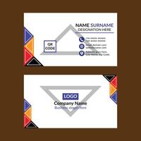 Modern Business Card Design. Artistic Template Display for Promotion. vector