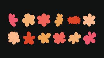Creative bundle of hand drawn abstract stars, florals, badges and geometric icons perfect for packaging design, branding and social posts. vector