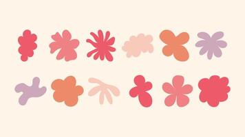 Modern hand drawn collection featuring stars, florals, badges and geometric shapes ideal for product packaging, branding, print design and social posts. vector