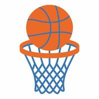 Graphic template for a basketball net icon design vector