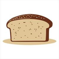 An engraving-style illustration of bread A component of the poster card banner menu design vector