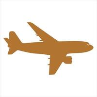 An illustration of an airplane on a white background vector