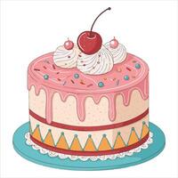 Masterpieces of Graphic Cakes on Display Shown are Cake Graphic Designs vector