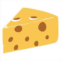Graphic template for a cheese icon design vector