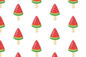 Ice cream pattern illustration in flat style vector