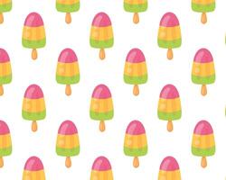 Ice cream pattern. in flat style vector