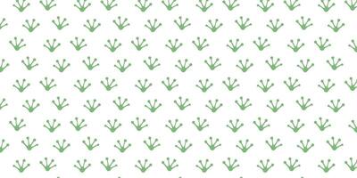 grid diagonal seamless pattern with frog footprints vector