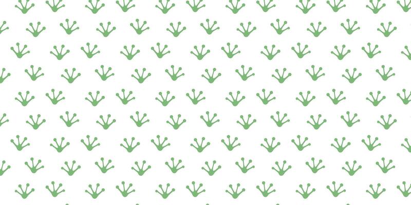 grid diagonal seamless pattern with frog footprints