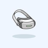 llustration of a VR headset representing immersive virtual reality experience and modern digital technology vector