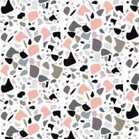 Terrazzo flooring seamless pattern background design vector