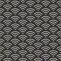 Wireless signal seamless pattern background for tech design, network branding, digital wallpaper, connectivity graphics vector