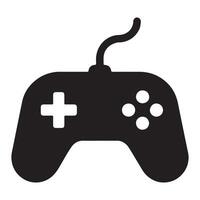 Game pad controller silhouette icon isolated on white background vector