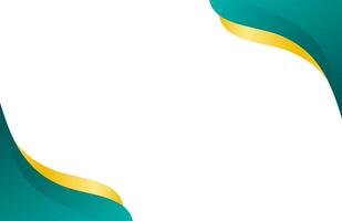 Decorative Teal and Gold Borders for Document Frames vector