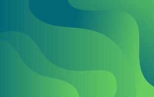 Fresh Green Wavy Gradient Background for Desktop and Mobile Wallpaper vector