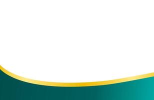 Teal and Gold Wave Borders for Certificate Frames vector