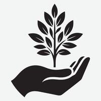 Caring Hands Nurturing Growth A Symbol of Hope for World Environment Day vector