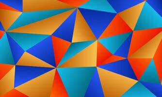 colorful geometric triangle polygon pattern abstract background vector