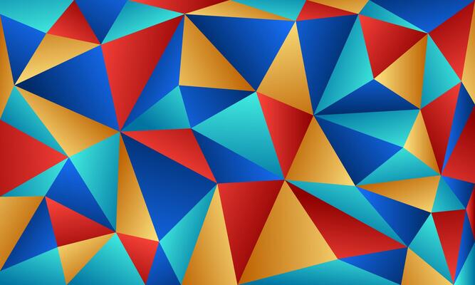 beautiful colorful polygon pattern geometric background