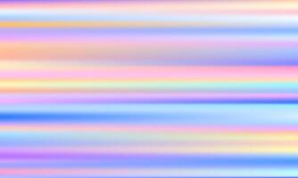 pastel holographic colorful gradient abstract background with horizontal striped pattern vector