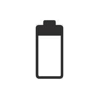 Battery Icon Representing Low Charge on Dark Background vector