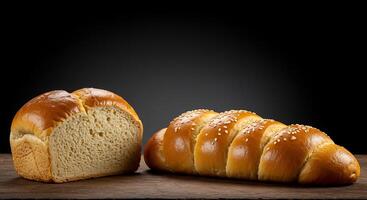 High-Def Bread Image with Artisan Shape and Structure photo