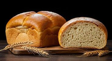 Bread with Buttery Glow and Realistic Grain Patterns photo