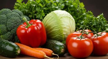 Sharp Garden Vegetables with Lush Colors in High Resolution photo
